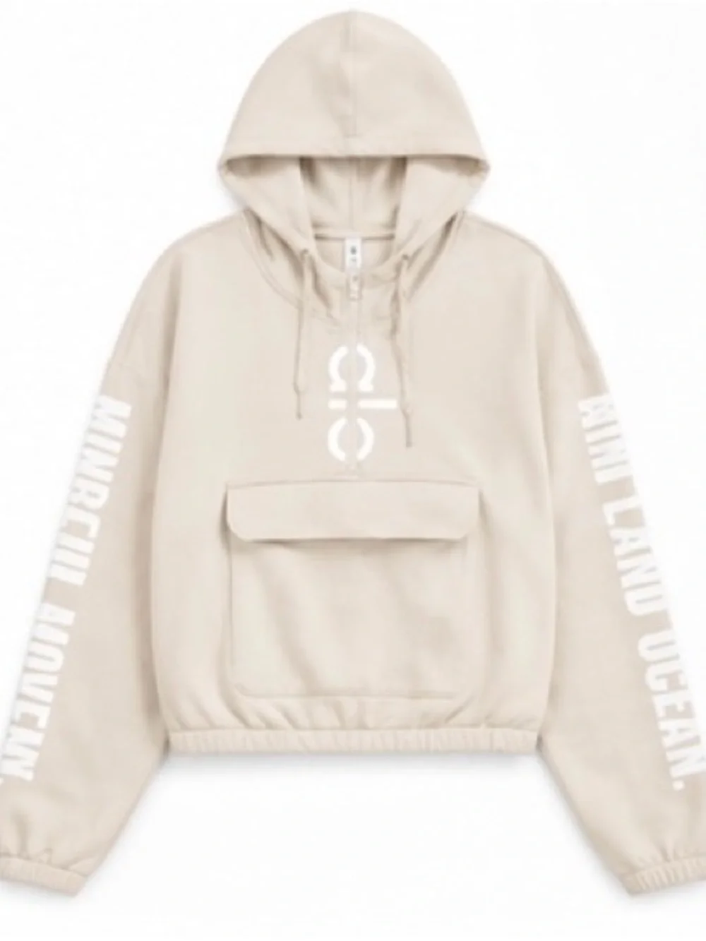 Alo Yoga Solar Cropped Hoodie Bone White Size S 🤍